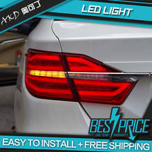 AKD tuning cars Tail lights For Toyota Camry 2015-2017 Taillights LED DRL Running lights Fog lights angel eyes Rear parking 2024 - buy cheap