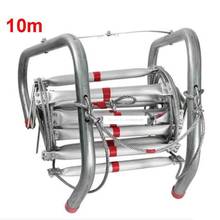 New 10m Folding Soft Ladder Fire Rescue Equipment Escape Ladder Life-saving Ladder Aluminum Alloy Wire Rope Ladder for Climbing 2024 - buy cheap