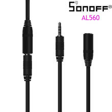 Удлинительный кабель датчика SONOFF AL560, высокоточный модуль датчика температуры и влажности для DS18B20, AM2301, SI7021, 5 м 2024 - купить недорого