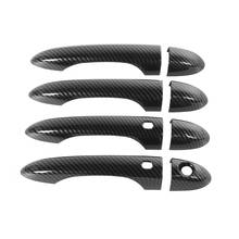 ABS Carbon Fiber Style Car Exterior Door Handle Cover Trim Styling For Jeep Cherokee 2014+ Auto Accessory Moldings 2024 - buy cheap