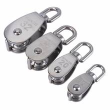 Hot Sale 1pcs Stainless Steel Pulley M15/M20 Single Wheel Swivel Lifting Rope Pulley Set Bearing Lifting Wheel Tools 2024 - compre barato