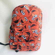 IVYYE-mochila escolar de dibujos animados Unisex, morral informal de viaje, de Barrio Sésamo, Elmo, para estudiantes 2024 - compra barato