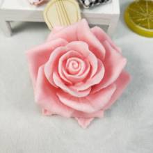 Цветок роза с силиконовая форма в виде листьев букет роз мыло гипсовые формы для шоколада свечи HC0190 PRZY 3D формы глина смола 2024 - купить недорого