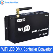 Новый Системы Wi-Fi светодиодный DMX 512 контроллер конвертер с помощью Android или IOS Системы Wi-Fi многоточечный DMX контроллер WiFi 2024 - купить недорого