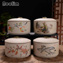 Ceramic Tea Caddy Large Moisture-Proof Kitchen Food Sealed Storage Tank Portable Travel Packaging Gift Box Canister Spice Jar 2024 - buy cheap