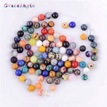 10-50pcs Round Beads Handcraft Natural Ball Stone Spacer Beads Mix Color Jewely Findings Earring Craft round bead Anklet 8mm Top 2024 - buy cheap