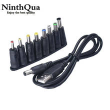 8+1pcs 5.5x2.1mm for Notebook Laptop AC DC Power Charger Supply Adapter Tips Connector Jack to Plug Charging for Tablets PC 2024 - compre barato