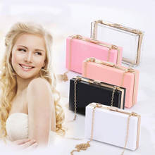 New Acrylic Transparent Women Clutch Bag Chain Women Messenger Bag Evening Bag Handbag Chain Shoulder Bag bolsa feminina 2024 - buy cheap