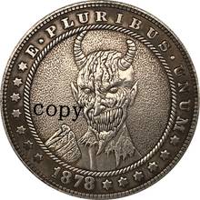 Hobo Nickel 1878-CC копия монеты доллара США Моргана 136 2024 - купить недорого
