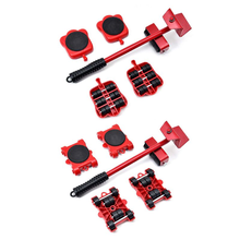 5pcs/set Furniture Lifter Heavy Professional Roller Move Tool Set Wheel Bar Mover Sliders Transporter Trolley For 200kg 2024 - buy cheap