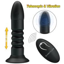 Vibrador Anal de empuje para hombres, con tapón Anal consolador, masajeador de próstata masculino, expansor Anal, Juguetes sexuales para adultos 2024 - compra barato