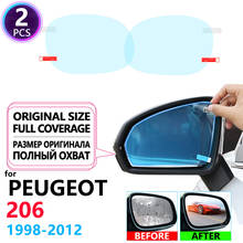 Full Cover Anti Fog Film Rainproof Rearview Mirror for Peugeot 206 206+ 206cc 206sw CC SW 1998~2012 Protective Films Accessories 2024 - buy cheap