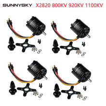 SunnySky-sistema de energía de Motor sin escobillas para cuadricóptero, Motor sin escobillas, X2820, 800KV, 920KV, 1100KV, 4 juegos por lote 2024 - compra barato