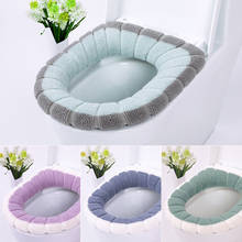 Cute Pumpkin-shaped Breathable Toilet Seat Universal Soft Washable Contrast Color Warm Toilet Cushion Bathroom Cover Accessories 2024 - buy cheap