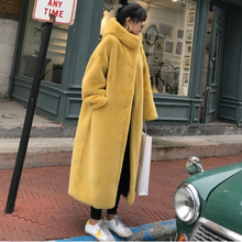 2021 Winter Hooded Women Faux Fur Coat Ladies Thick Warm Outwear Long Fur Jacket casaco feminino inverno casaco feminino tedy 2024 - buy cheap