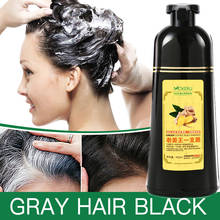 Mokeru natural rápido cabelo morrendo shampoo gengibre tintura de cabelo permanente preto cabelo shampoo para mulheres e homens cinza remoção do cabelo 2024 - compre barato