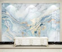 Papel pintado de lujo para pared de salón, Mural nórdico de papel tapiz azul, impresiones en lienzo HD, papel tapiz texturizado 2024 - compra barato