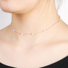 Skyrim Gothic Pearl Choker Necklace for Women Rose Gold Color Chain on the Neck Luxury Jewelry 2022 Wedding Party Girls Gifts 2024 - buy cheap