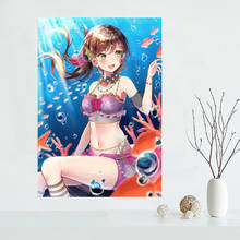 Poster de parede do desenho do anime bang dream, arte moderna para decoração de casa, tecido de pano, poster de parede sem moldura 0224 2024 - compre barato