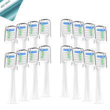 Escova de dentes elétrica sônica para uso doméstico, 16 peças, ferramenta de cuidado oral, escova de dentes para xiaomi soocas x3 x1 2024 - compre barato