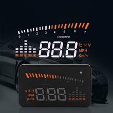 3 "x5 obdii hud cabeça up display windscreen projetor sistema de aviso velocidade alarme acessórios do carro 12v 2024 - compre barato