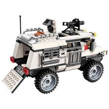 Enlighten 300Pcs Military Building Blocks Stacking Armored Vehicle Weapon Minigun UN Force Car Bricks Educational Toys Children 2024 - buy cheap