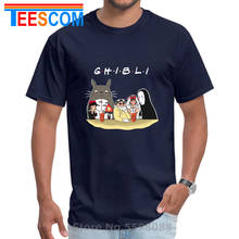 Последняя летняя футболка Ghibli friends design от 2020 года футболка с изображением Тоторо «Мой сосед», без лица, безликая футболка Mononoke, футболка принцессы с изображением волка 2024 - купить недорого