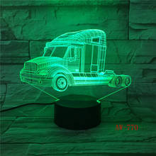 Truck 3D Hologram Lamp Multi-color Change Night Light Acrylic Lampada LED Illusion Lamp Bedside Lamp Cool Toy Drop Shi AW-770 2024 - buy cheap