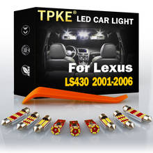 TPKE 18X White LED Lights Interior Package Kit For 2001-2004 2005 2006 Lexus LS430 Map Dome Trunk Glove Box License Plate Light 2024 - buy cheap