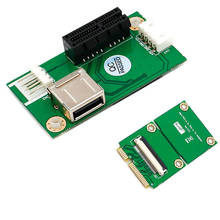 H1111Z добавить на карты Mini PCI-E к PCI Express 1X адаптер Riser удлинитель Mini PCIE к PCIE X1 USB 2,0 карта Riser FFC кабель 2024 - купить недорого