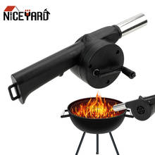 NICEYARD-ventilador de barbacoa portátil, soplador de aire manual, accesorios de Camping, Picnic, herramientas de barbacoa, fuelle de fuego 2024 - compra barato