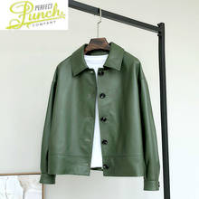 2021 Women's Genuine Jacket Korean Spring Autumn Sheepskin Coat Short Casual Real Leather Jackets Cuero Genuino 921 KJ 2024 - buy cheap