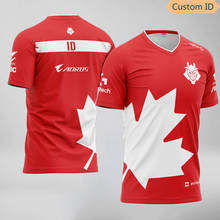 LOL DOTA2 E-Sports Team G2 Uniform 2020 Canada Jersey Fans Game T-shirt Custom ID T shirt For Men Women  Customize Tees Shirt 2024 - buy cheap
