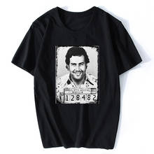 Pablo Escobar T camisa droga colombiana impreso Hombre Camisetas de moda para hombre, nueva marca de los hombres de algodón ropa 2024 - compra barato