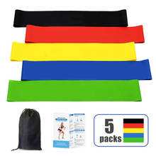 5 Pçs/set Yoga Elásticos de Resistência de Fitness Elastic Bands 0.3 milímetros-1.1mm Goma de Fitness Formação Pilates Esporte Treino Crossfit 2024 - compre barato