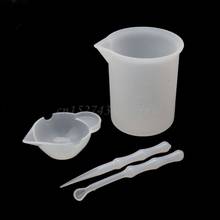 4Pcs Reusable Washable Silicone Resin Mixing Measuring Divided Cups Tools Kit Sticks Spoon UV Epoxy Resin Jewelry Tools 2024 - buy cheap