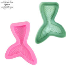 Mermaid fish tail, silicone soft candy mold cake decorating tool candy chocolate Soft Candy Mold 2024 - buy cheap