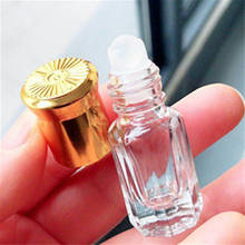 Botella de vidrio enrollable con bola de vidrio, botella de aceite esencial, viales de prueba de muestra, rodillo de Perfume, 3ml, 10/30/50 Uds. 2024 - compra barato