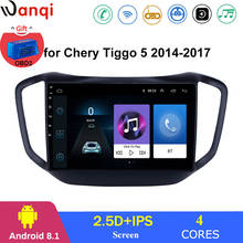 For Chery Tiggo 5 2014-2017 Car Radio Multimedia Video Player Navigation GPS Android 8.1 Accessories  SWC BT WIFI Sedan No dvd 2024 - buy cheap