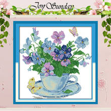 Morning flower Patterns Counted Cross Stitch 11CT 14CT Cross Stitch Set Wholesale Cross-stitch Kit Embroidery Needlework 2024 - buy cheap