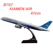 Modelo de avión de resina B757, modelo de avión de Porsche AIR de 47cm, exhibición estática, regalo creativo, Mini juguetes para niños y adultos, colección 2024 - compra barato