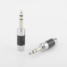 Audiocrast cabo de fones de ouvido de fibra de carbono, plugue macho 6.35mm estéreo 6.5mm (1/4 in), cabo atualizado 2024 - compre barato
