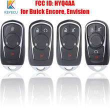 KEYECU Smart Promixity Remote  Car Key With 3/4/5 Buttons 315MHz FOB for Buick Encore Envision 2017 2018 2019 2020 FCC: HYQ4AA 2024 - buy cheap