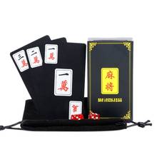 Chinese Traditional Mahjong Playing Cards Waterproof PVC Plastic Mahjong Poker U2JB 2024 - buy cheap