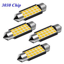 4PCS Festoon 31mm 36mm 39mm 41mm C5W C10W Super Bright 3030 LED Bulb Car Dome Light Canbus Auto Interior Reading Lamp Warm White 2024 - buy cheap