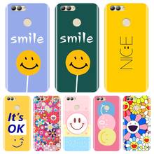 Soft Phone Case For Huawei Nova Smart Lite 2017 Yellow Smile Flower Silicone Back Cover For Huawei Nova 2i 3 3I 3E 2 Lite Plus 2024 - buy cheap