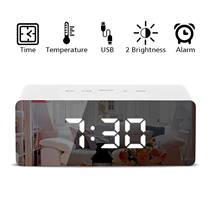 Reloj despertador LED con pantalla Digital, Despertador con termómetro, temperatura regulable por USB, modo nocturno, función de memoria 2024 - compra barato