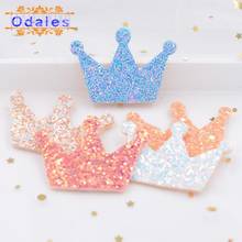 30Pcs/lots Party Decoration Baby Crown Decoration Felt Paillette Children Girls DIY Hair Clip Ornament DIY Crafts Sticker Supply 2024 - buy cheap