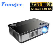 TRANSJEE Full HD 1080P проектор, 1920*1080P 280 дюймов Смарт Wifi видео проектор, светодиодный проектор для поддержки 4K 3D домашнего кинотеатра 2024 - купить недорого