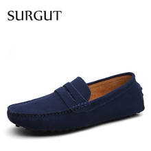 SUGRUT Brand Summer High Quality Soft Flat Shoes Male Casual Driving Shoes Slip On Lazy Men Flats Moccasins Loafers Size 38~50 2024 - buy cheap